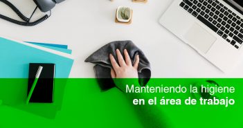 Manteniendo la higiene en el área de trabajo